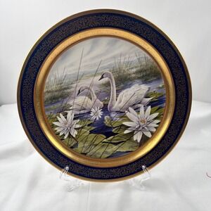 Pickard Trumpeter Swan Collector Plate 1980 James Lockhart Limited‎ Ed: 146/2000
